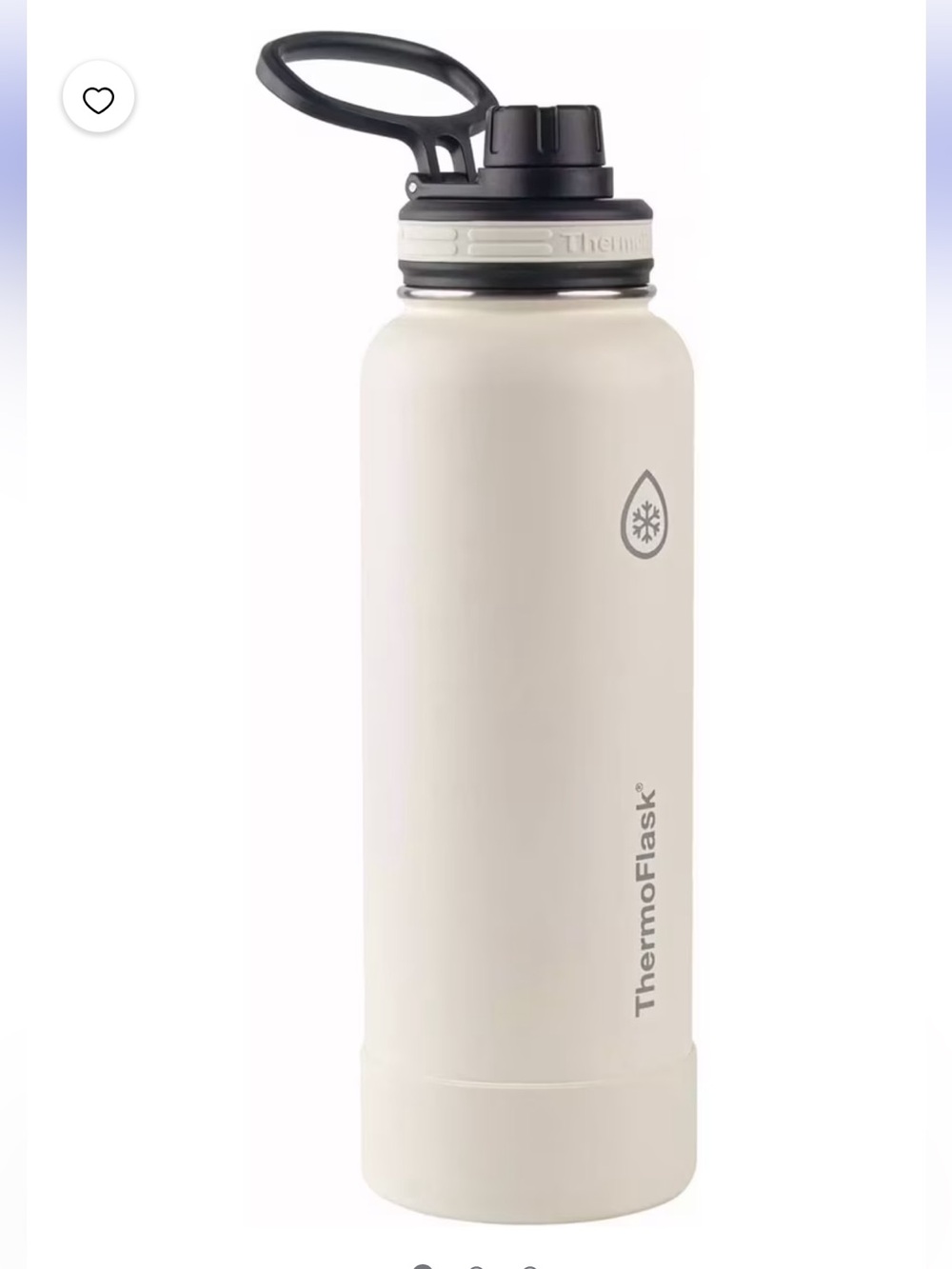 ThermoFlask gray Insulated Water Bottle